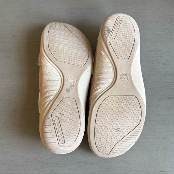 Geckos Man Women Canvas Slip-On Loafers Size 8.5 Arch Support Beige Casual Comfy - Picture 10 of 13